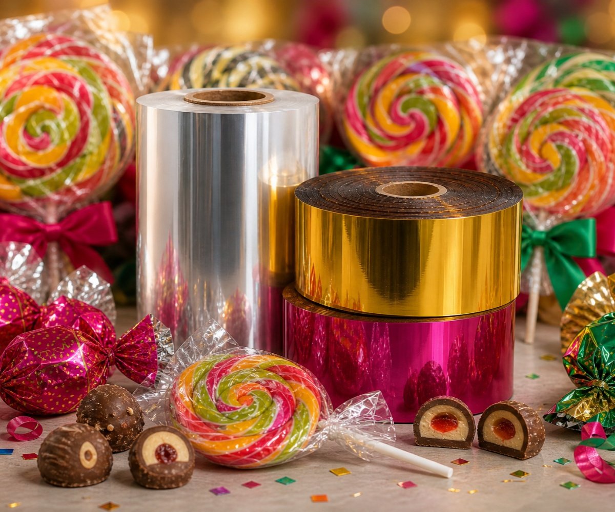 PET Twist Film PET twist film for candy and confectionery wrapping.